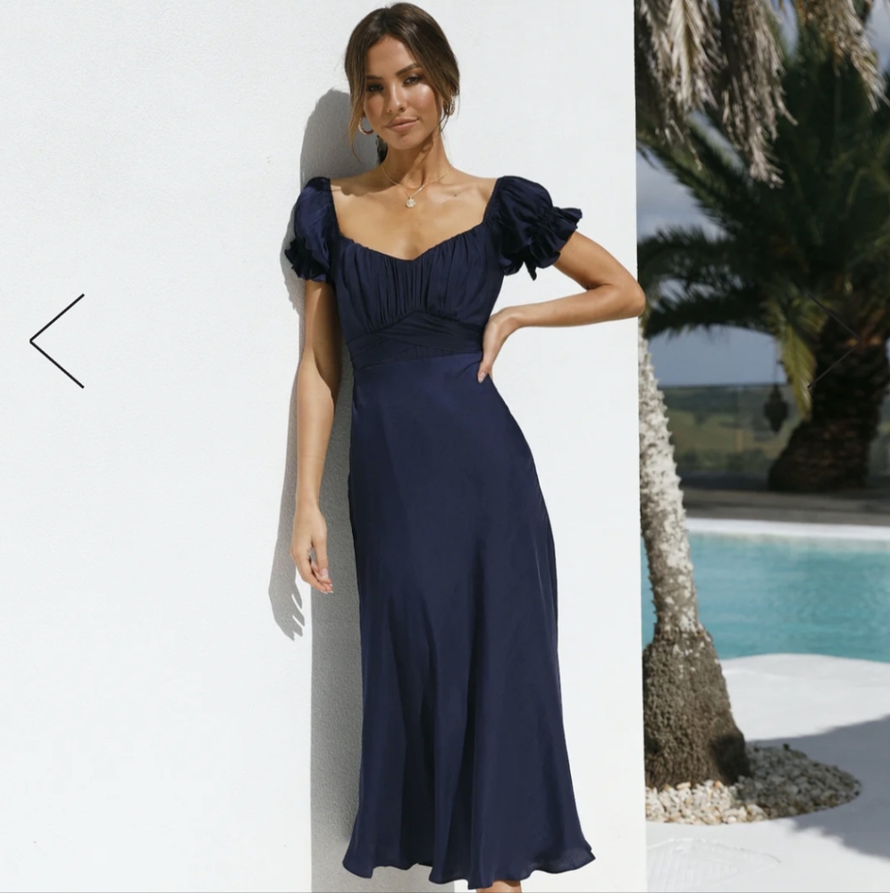 NWT Hello Molly Navy Blue Dress - Sky Child Maxi Dress